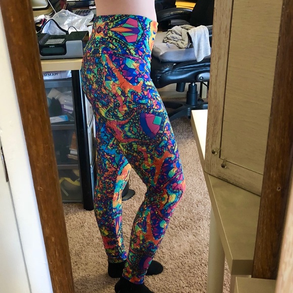 Psychedelic legging pant fractal rave festival Edc - Picture 5 of 8